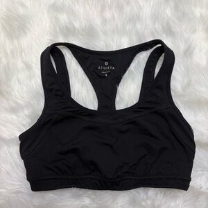 Athleta triple dare sports bra in black size small